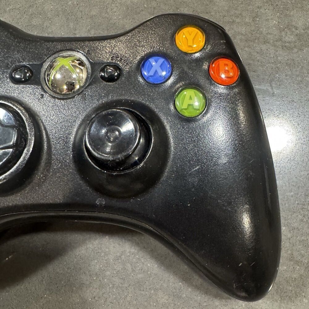 Microsoft Xbox 360 Wireless Controller Genuine OEM Black Free Shipping - Picture 8 of 12